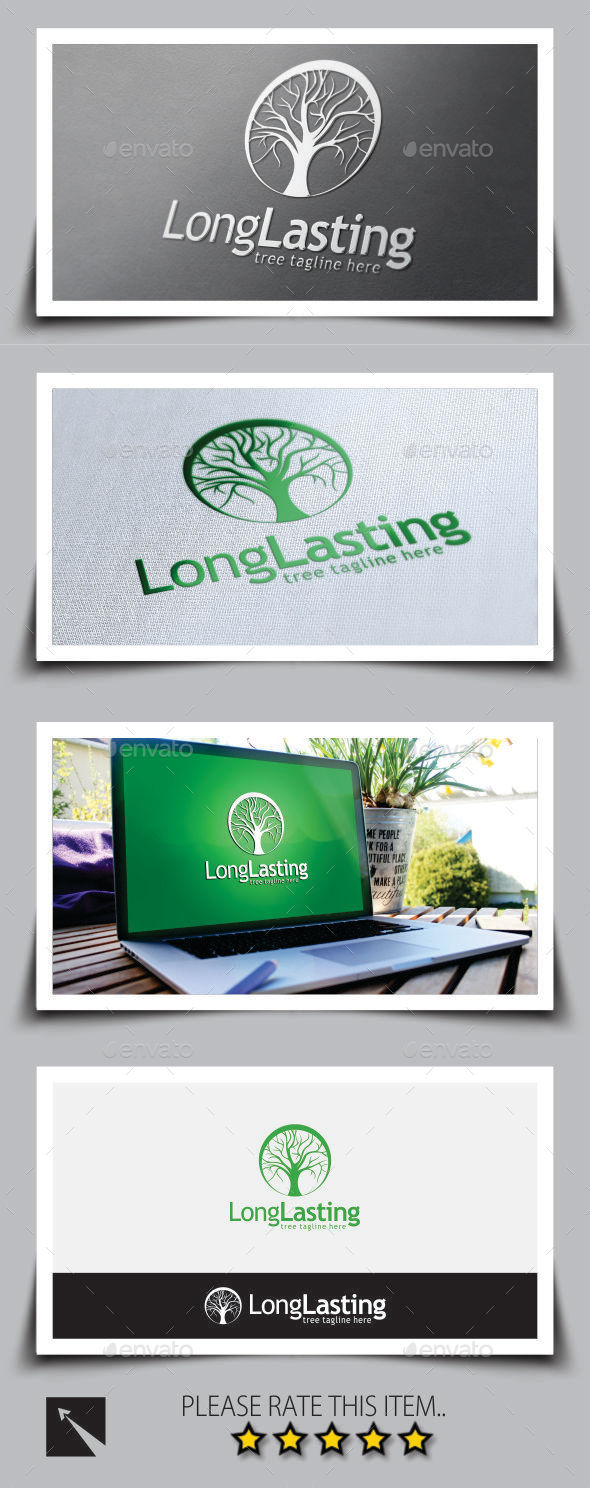 GraphicRiver Tree Long Lasting Logo Template 9067111 GraphicRiver Tree Long Lasting Logo Template 9067111