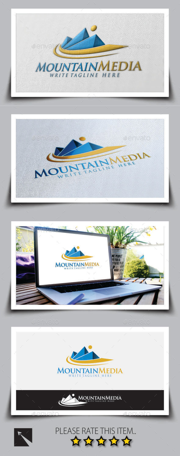 Mountain Media Logo Template