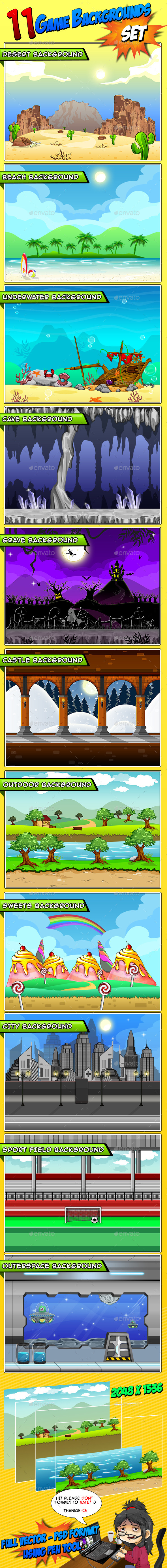 GraphicRiver 11 Set s Game Backgrounds 9021888 GraphicRiver 11 Set s Game Backgrounds 9021888