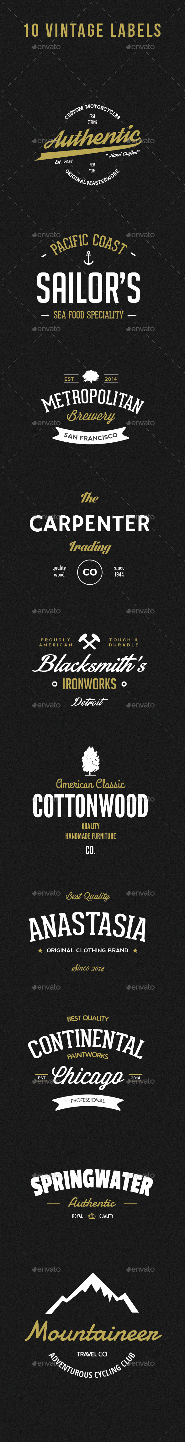 GraphicRiver 10 Vintage Labels 9068374 GraphicRiver 10 Vintage Labels 9068374