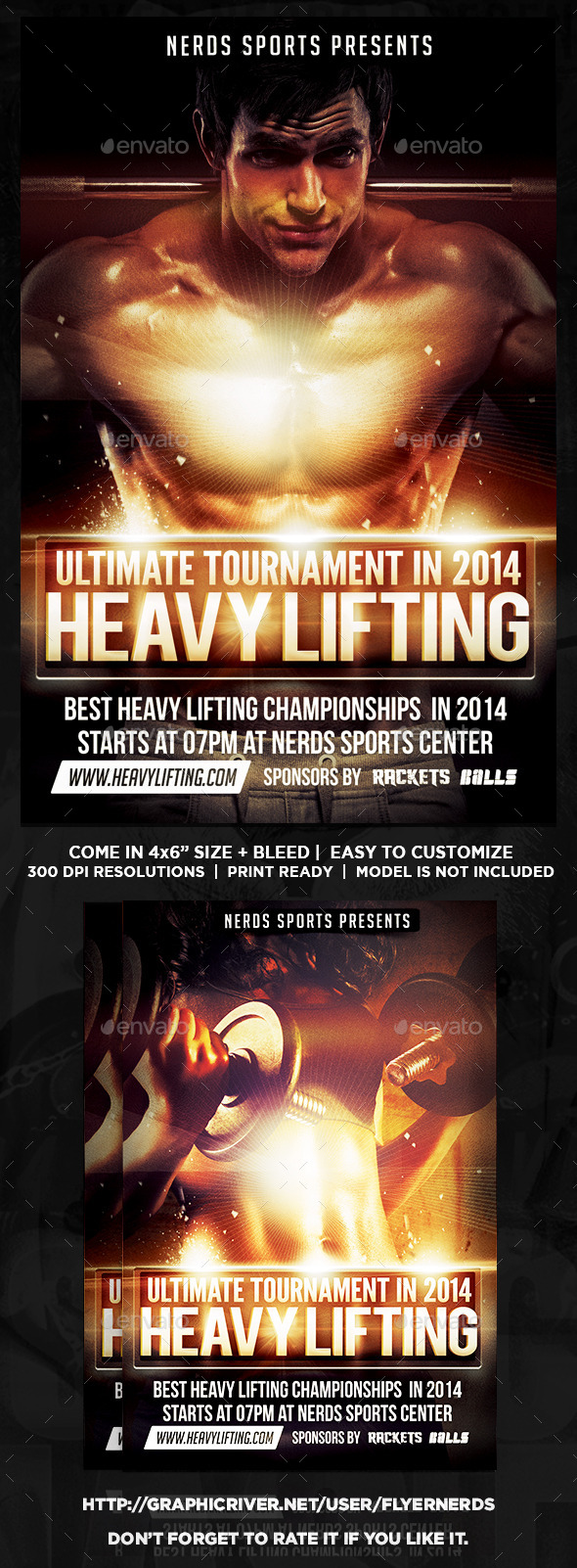 GraphicRiver Heavy Lifting Championships Flyer 9068497 GraphicRiver Heavy Lifting Championships Flyer 9068497