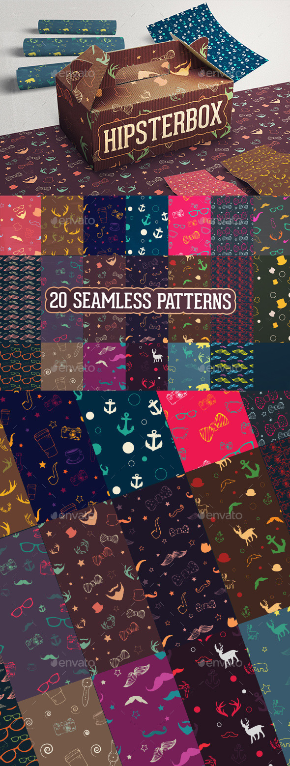 HipsterBox Seamless Patterns (Patterns)