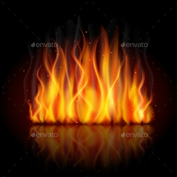 Burning Flame Background (Backgrounds)