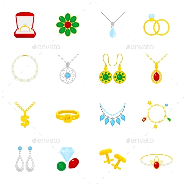 Jewelry Icon Flat (Web)