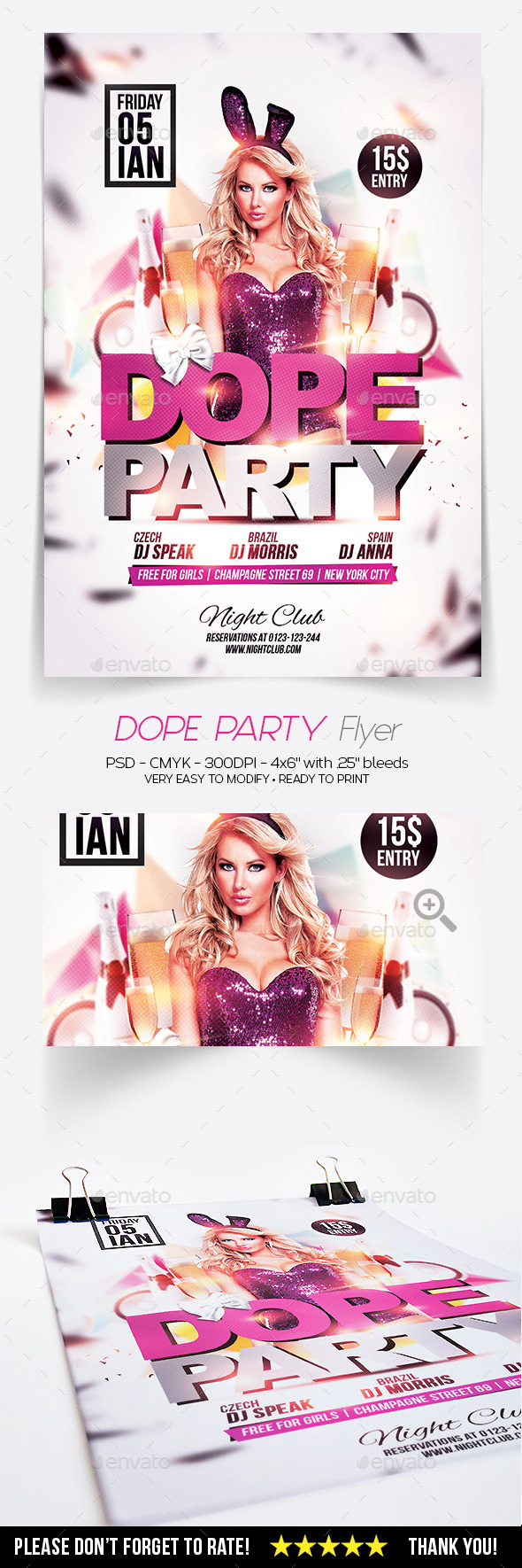 GraphicRiver Dope Party Flyer 9070391 GraphicRiver Dope Party Flyer 9070391