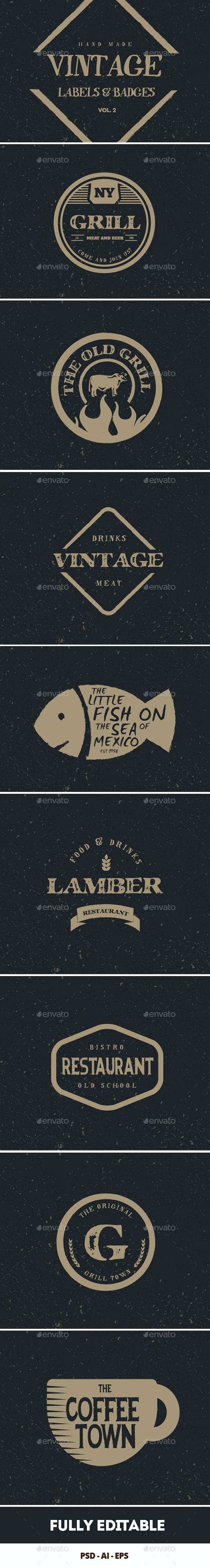 Vintage Hand Drawn Logos V2 Vintage Hand Drawn Logos V2
