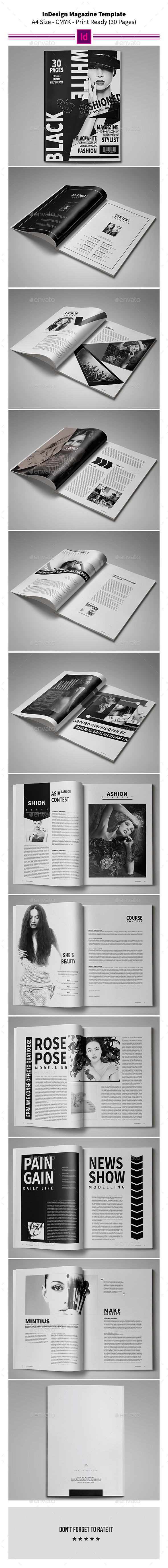 GraphicRiver Black & White Magazine Template 9054239 GraphicRiver Black & White Magazine Template 9054239