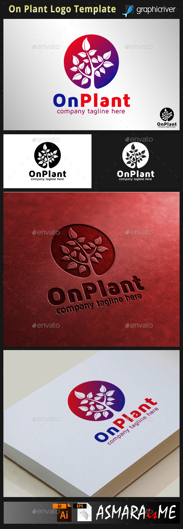 On Plant Tree Logo On Plant Tree Logo