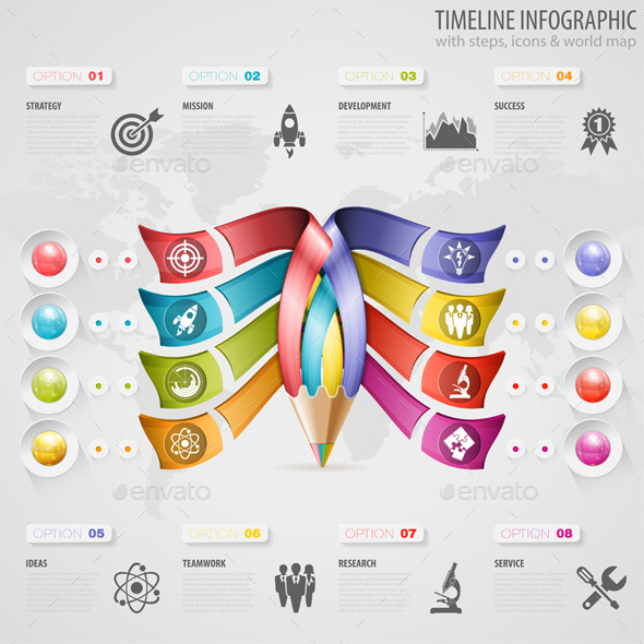 GraphicRiver Timeline Infographic 9073338 GraphicRiver Timeline Infographic 9073338