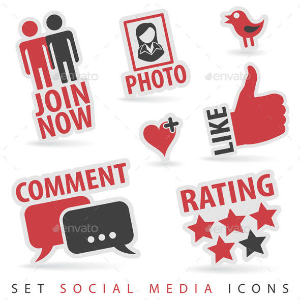 GraphicRiver Set Social Media Icons 9073382 GraphicRiver Set Social Media Icons 9073382