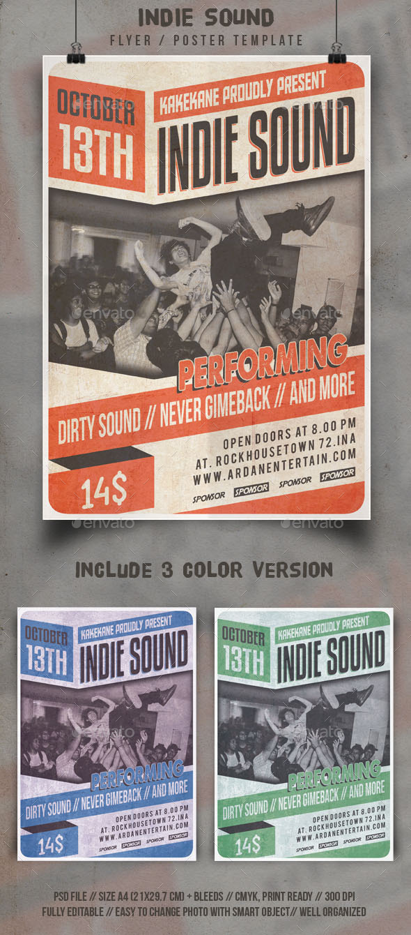 Indie Sound Flyer Template (Events)