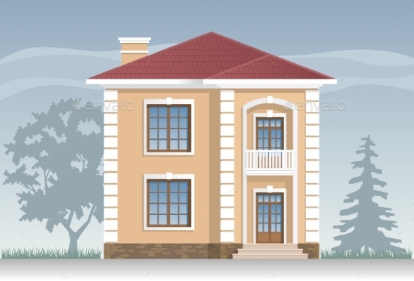 GraphicRiver Residential House in Beige 9077777 GraphicRiver Residential House in Beige 9077777