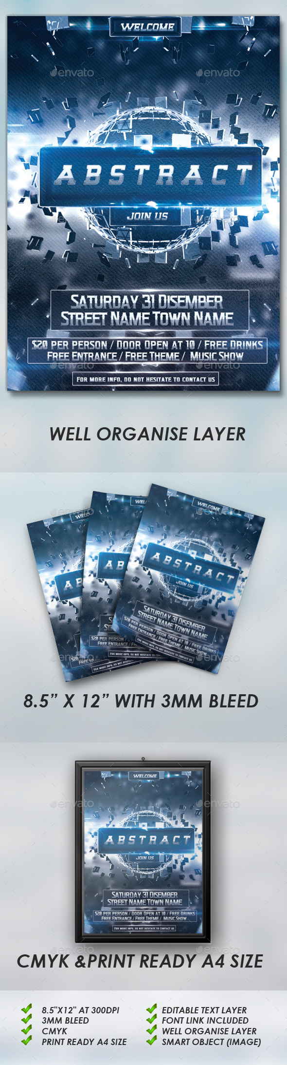 Abstract Flyers (Clubs & Parties)