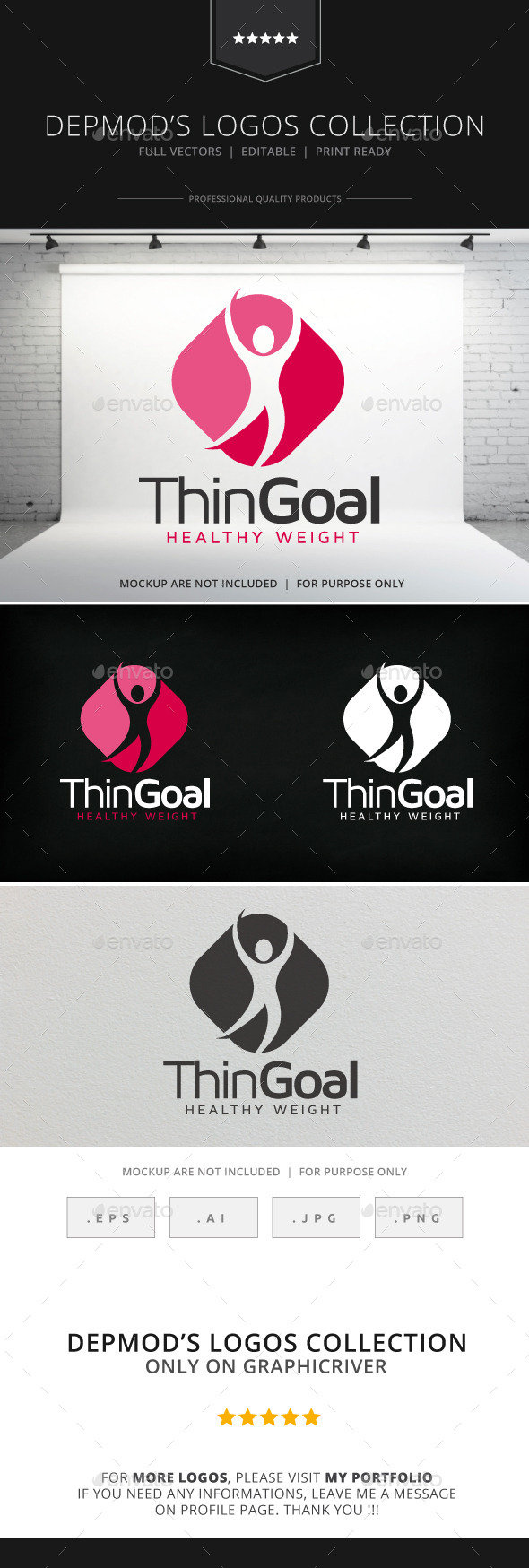 GraphicRiver Thin Goal Logo 9079372 GraphicRiver Thin Goal Logo 9079372