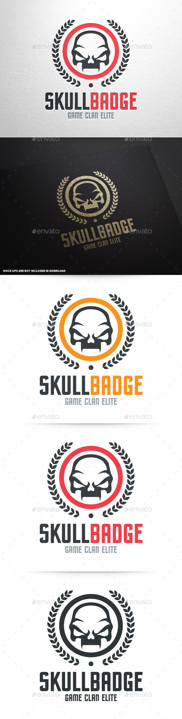 GraphicRiver Skull Badge Logo Template 9079740 GraphicRiver Skull Badge Logo Template 9079740