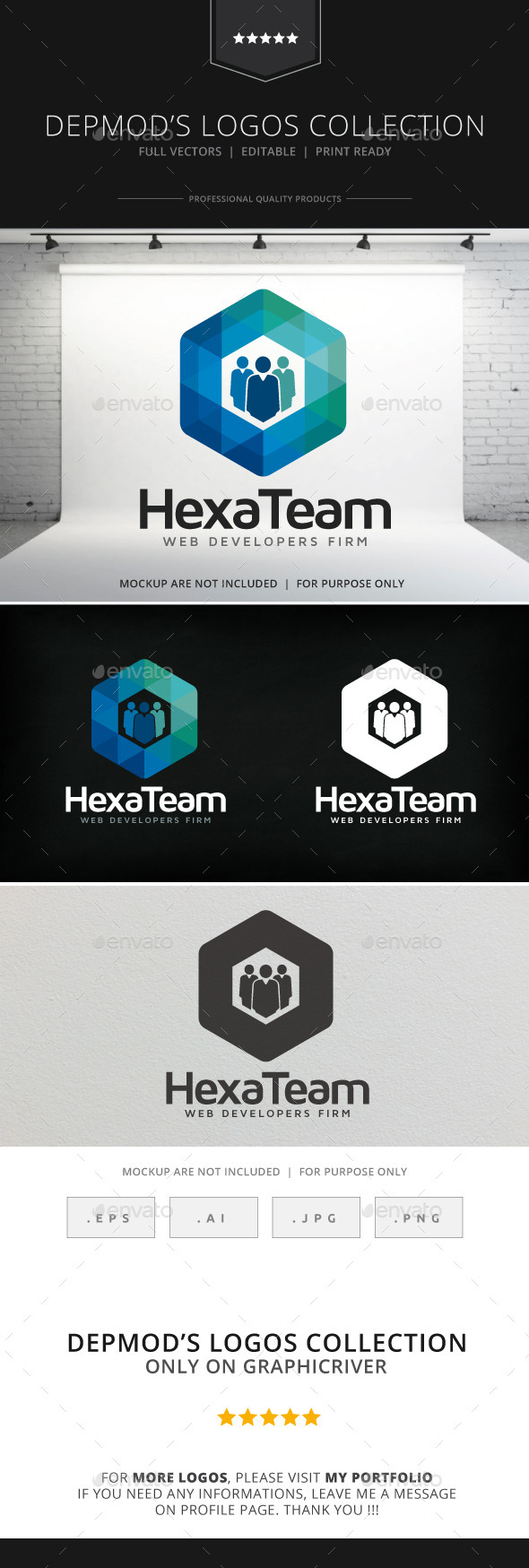 GraphicRiver Hexa Team Logo 9080121 GraphicRiver Hexa Team Logo 9080121