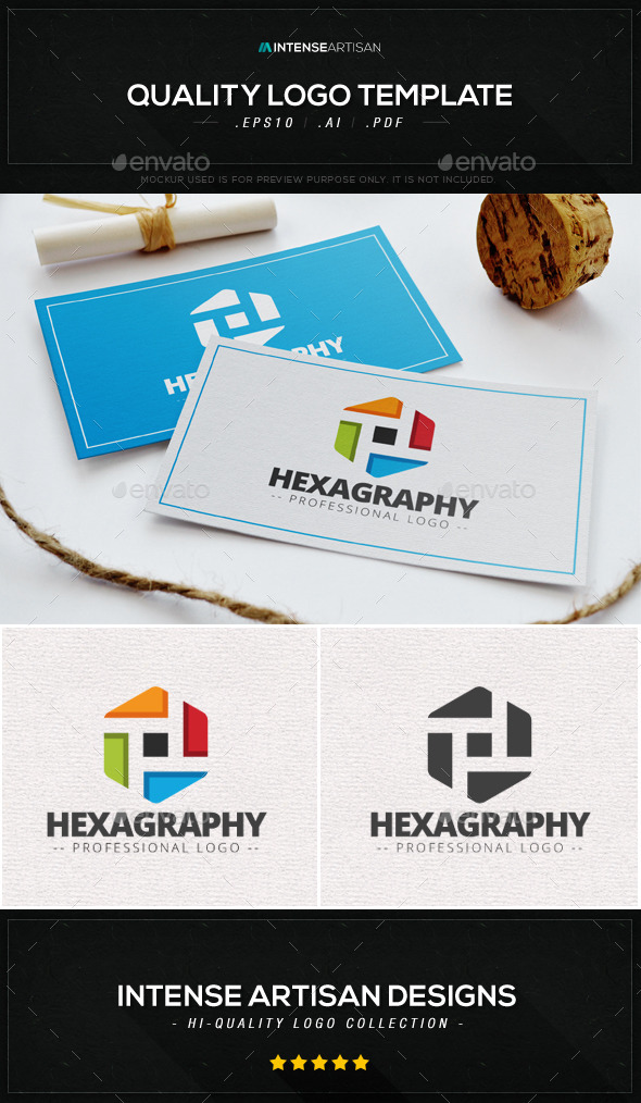 GraphicRiver Hexagraphy Logo Template 9080219 GraphicRiver Hexagraphy Logo Template 9080219