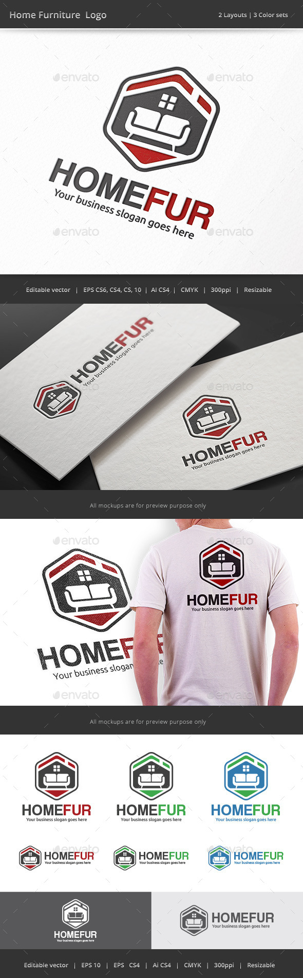GraphicRiver Home Furniture Logo 9081214 GraphicRiver Home Furniture Logo 9081214