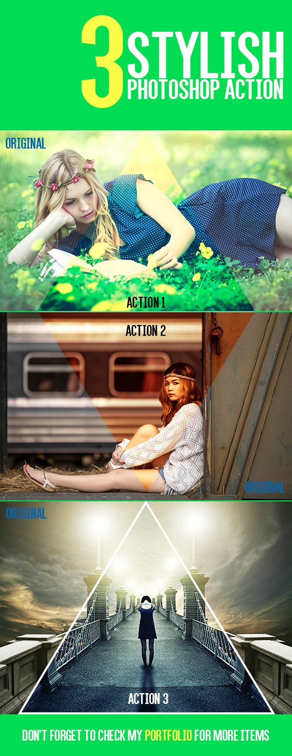 GraphicRiver 3 Stylish Actions 9081957 GraphicRiver 3 Stylish Actions 9081957