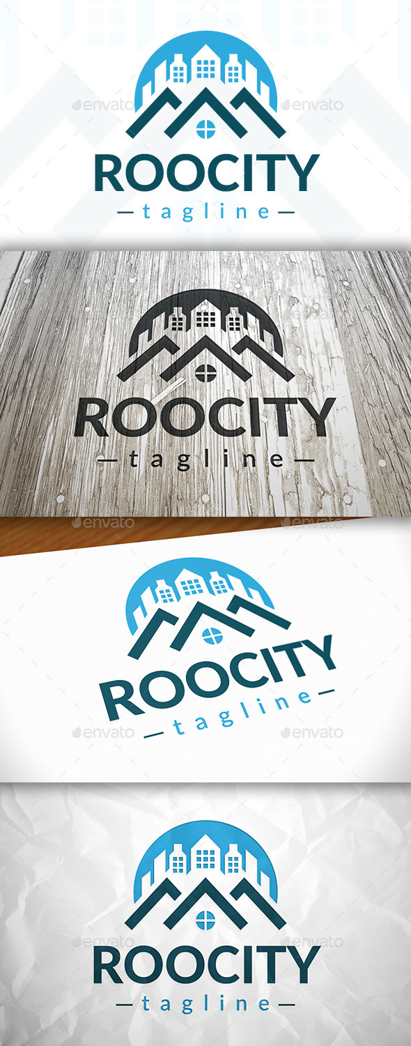 GraphicRiver Roof City Logo 9082407 GraphicRiver Roof City Logo 9082407