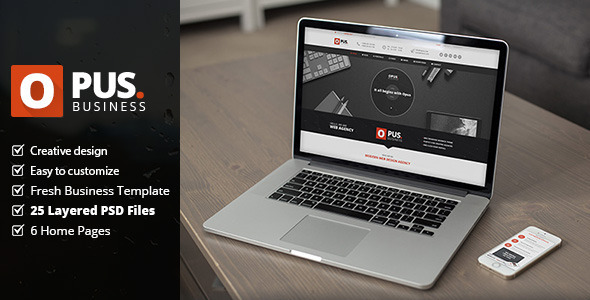 Opus - Business PSD Template