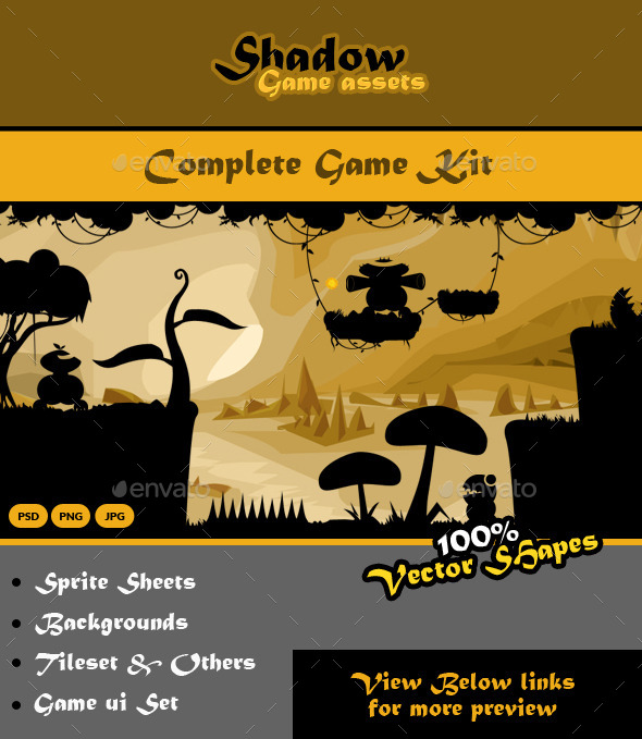 GraphicRiver Shadow Game Kit Bundle 9084402 GraphicRiver Shadow Game Kit Bundle 9084402