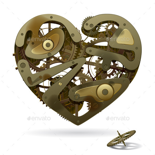 GraphicRiver Clockwork Heart 9084553 GraphicRiver Clockwork Heart 9084553