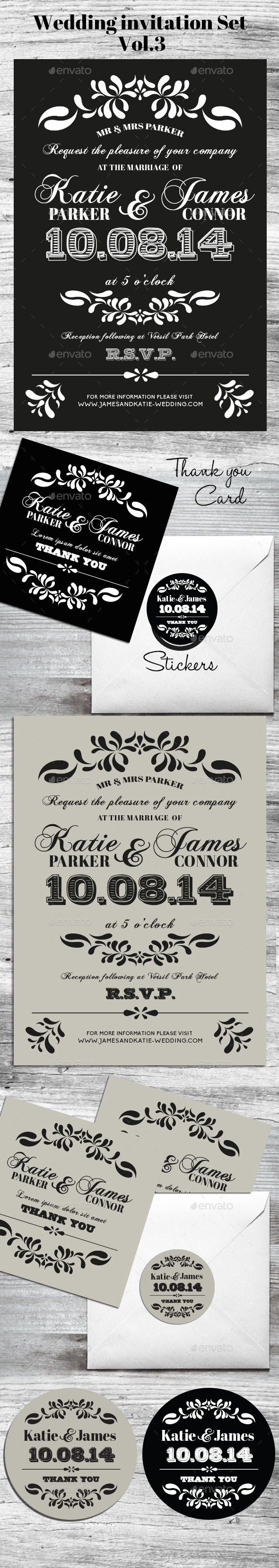 GraphicRiver Wedding Card Set Vol 03 9084711 GraphicRiver Wedding Card Set Vol 03 9084711