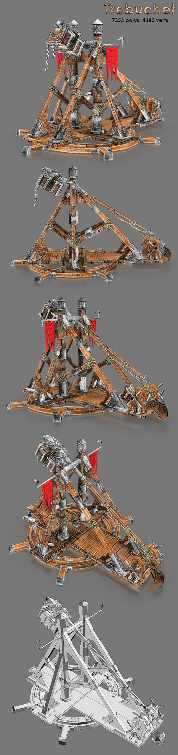 3DOcean Medievil Trebuchet 9084959 3DOcean Medievil Trebuchet 9084959