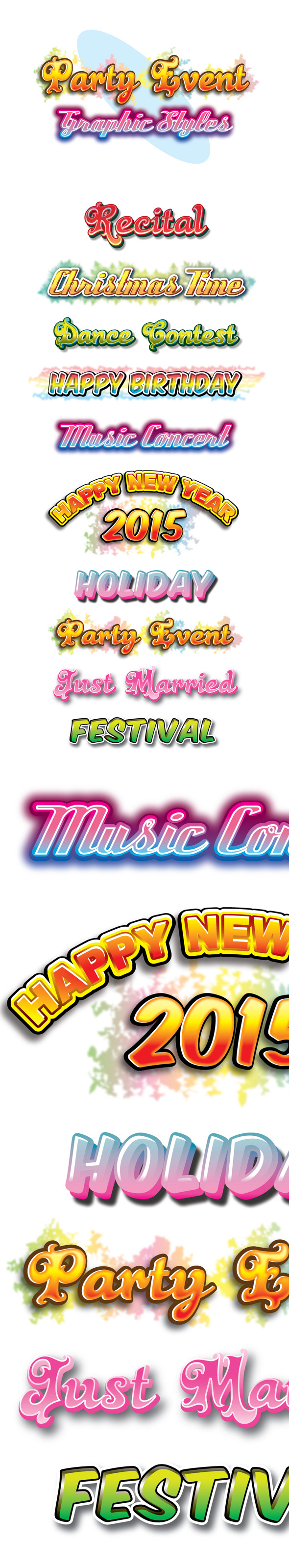 Party Event Graphic Styles for Ai Party Event Graphic Styles for Ai