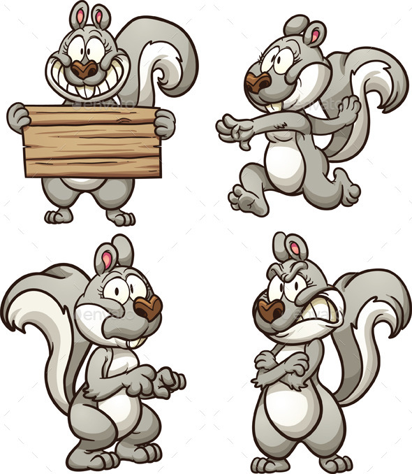 GraphicRiver Cartoon Squirrel 9085369 GraphicRiver Cartoon Squirrel 9085369