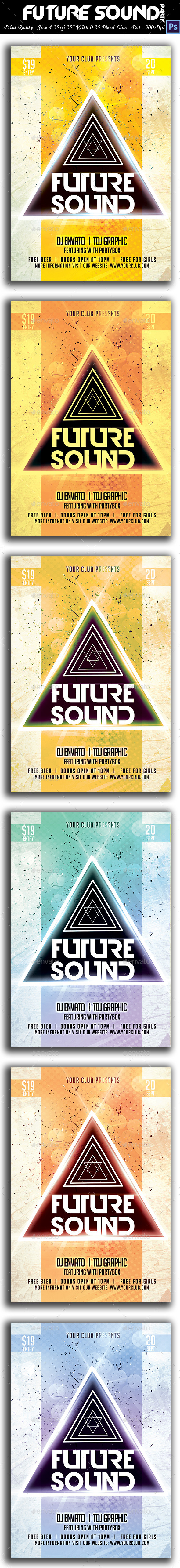 GraphicRiver Future Sound Flyer 9085819 GraphicRiver Future Sound Flyer 9085819