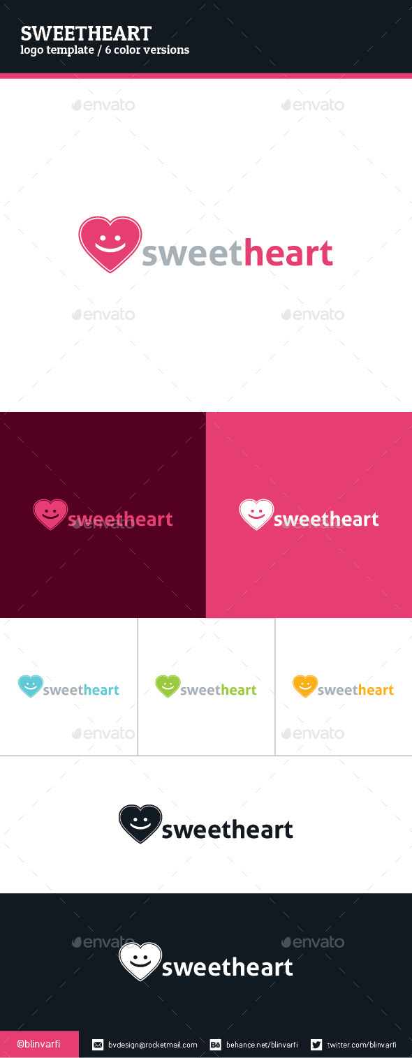 Sweetheart Logo Template Sweetheart Logo Template