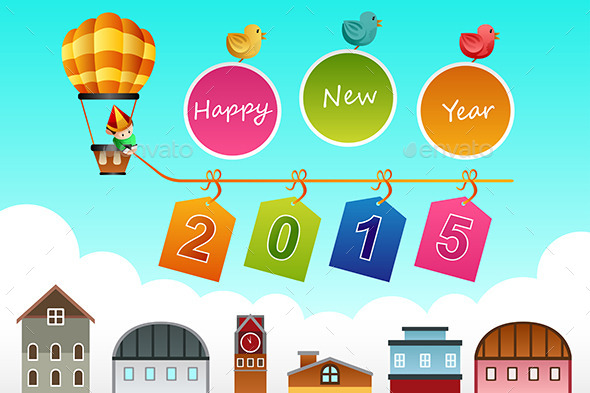 GraphicRiver New Year 2015 Sign 9086228 GraphicRiver New Year 2015 Sign 9086228