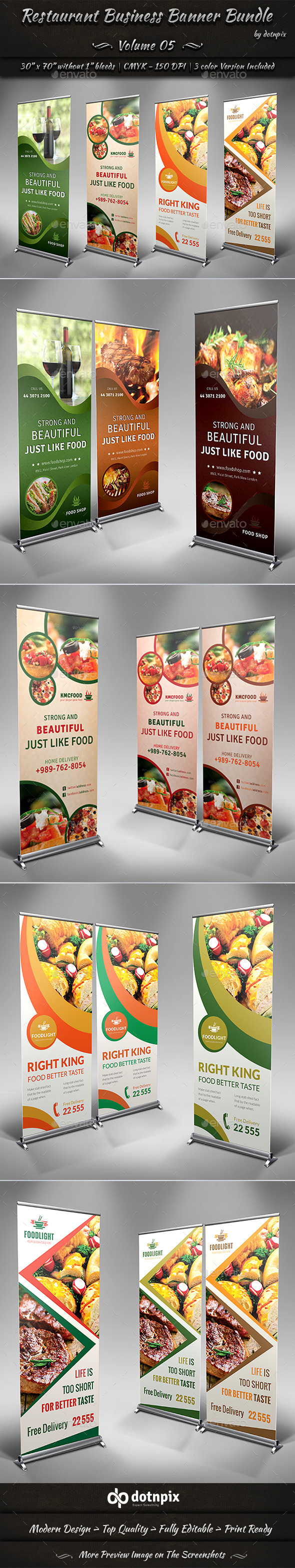 GraphicRiver Restaurant Business Banner Bundle Volume 5 9086766 GraphicRiver Restaurant Business Banner Bundle Volume 5 9086766