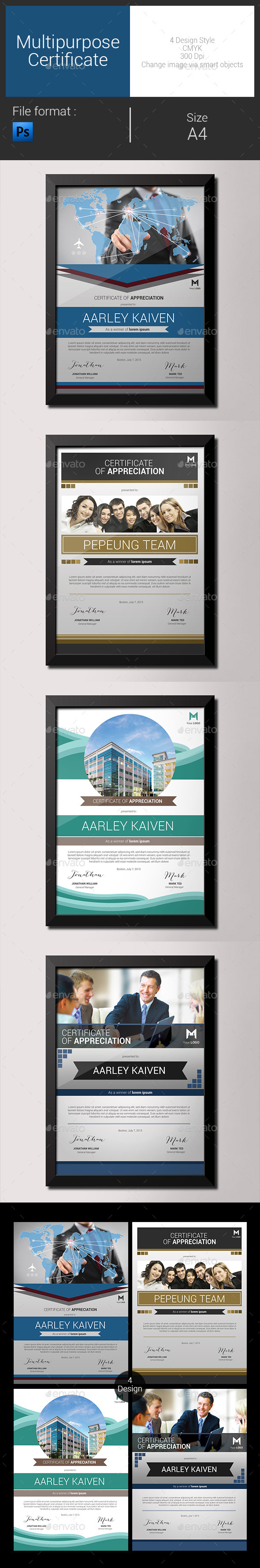 GraphicRiver Multipurpose Certificates 9086784 GraphicRiver Multipurpose Certificates 9086784