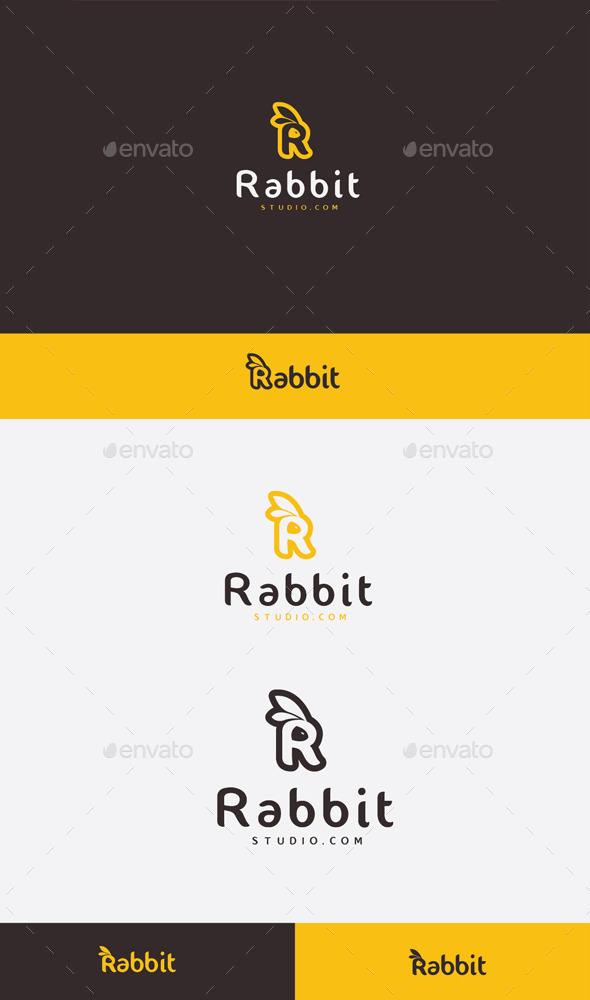 GraphicRiver R Rabbit Logo 9087314 GraphicRiver R Rabbit Logo 9087314