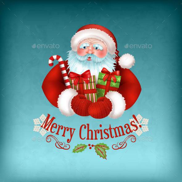 GraphicRiver Santa Claus Carrying Gifts 9087599 GraphicRiver Santa Claus Carrying Gifts 9087599