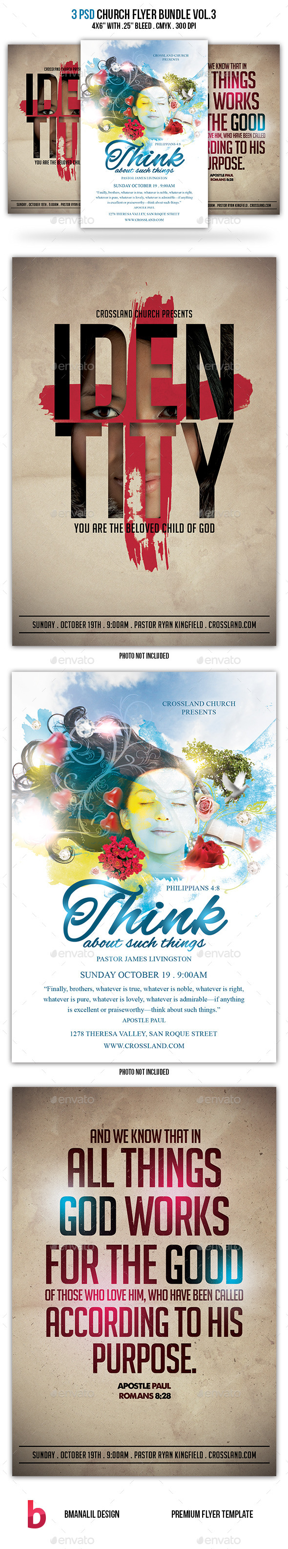GraphicRiver Church Flyer Bundle Vol 3 9087601 GraphicRiver Church Flyer Bundle Vol 3 9087601