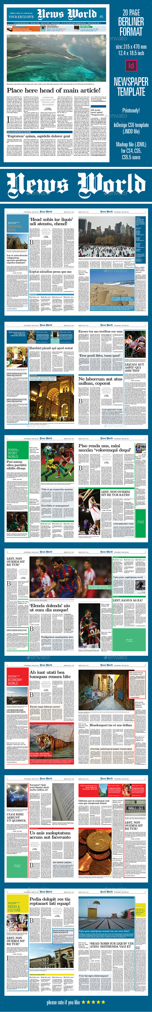 GraphicRiver Berliner Newspaper Template 20 pages 9080596 GraphicRiver Berliner Newspaper Template 20 pages 9080596