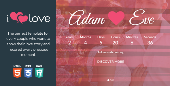 ThemeForest ilove One Page Love Story HTML Template 9033958 ThemeForest ilove One Page Love Story HTML Template 9033958
