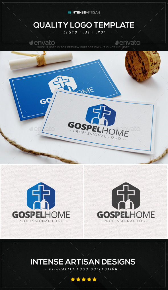 GraphicRiver Gospel Home Logo Template 9089807 GraphicRiver Gospel Home Logo Template 9089807