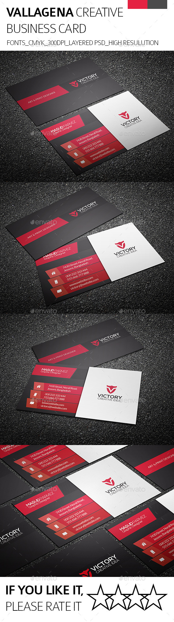 Vallagena & Creative Business Card (Corporate)