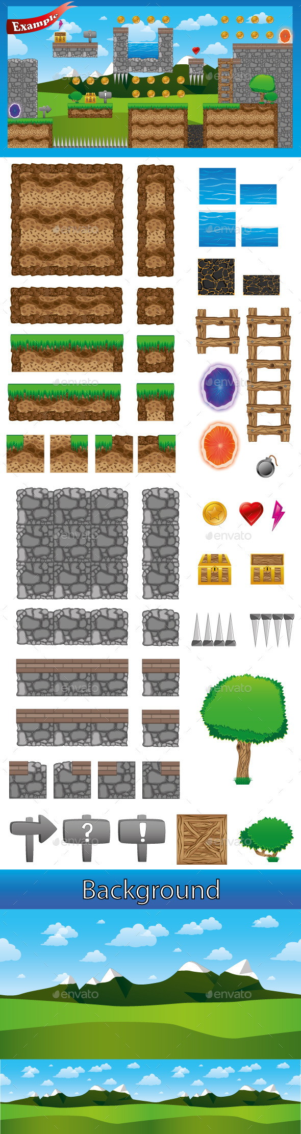GraphicRiver Platformer Game Tileset 9091446 GraphicRiver Platformer Game Tileset 9091446