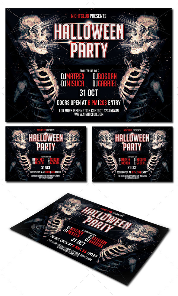 Halloween Party Flyer (Clubs & Parties)