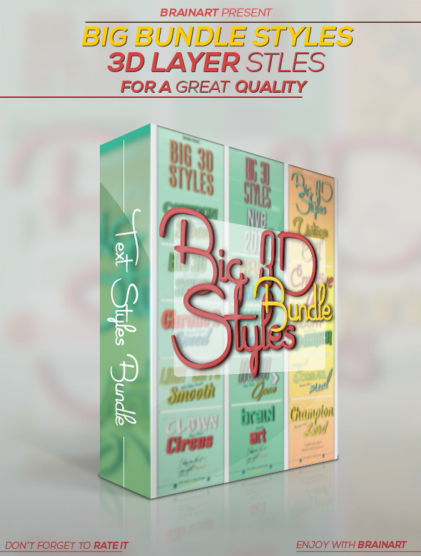 3D Layer Styles Bundle 3D Layer Styles Bundle