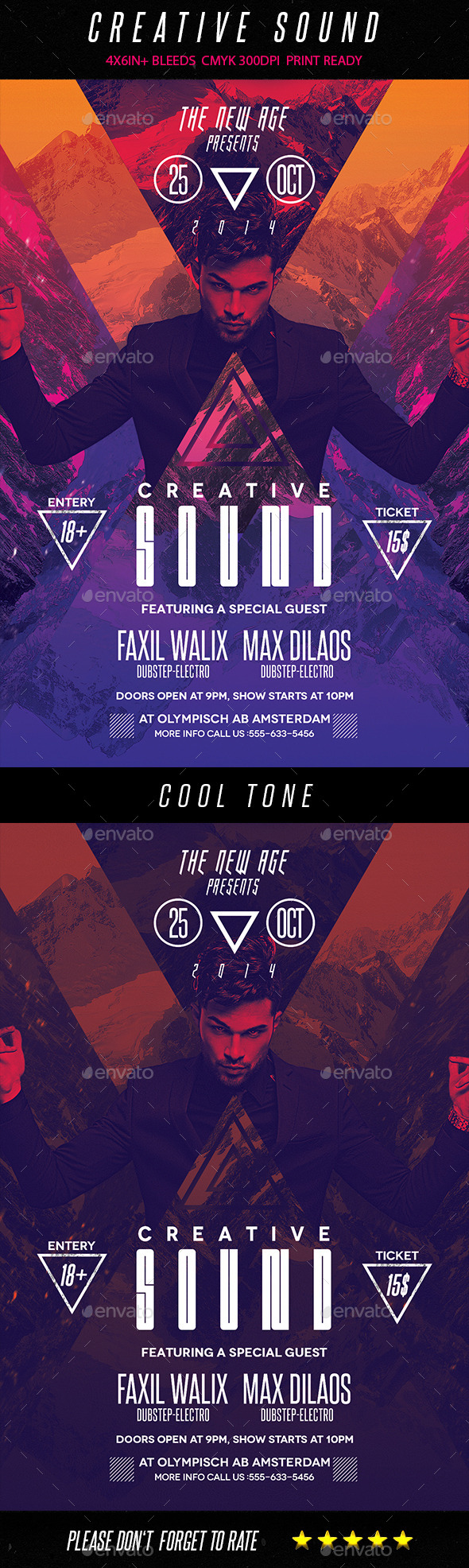 GraphicRiver Minimal Flyer Creative Sound 9094991 GraphicRiver Minimal Flyer Creative Sound 9094991