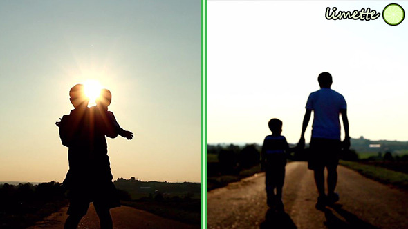 Family At Sunset Family At Sunset