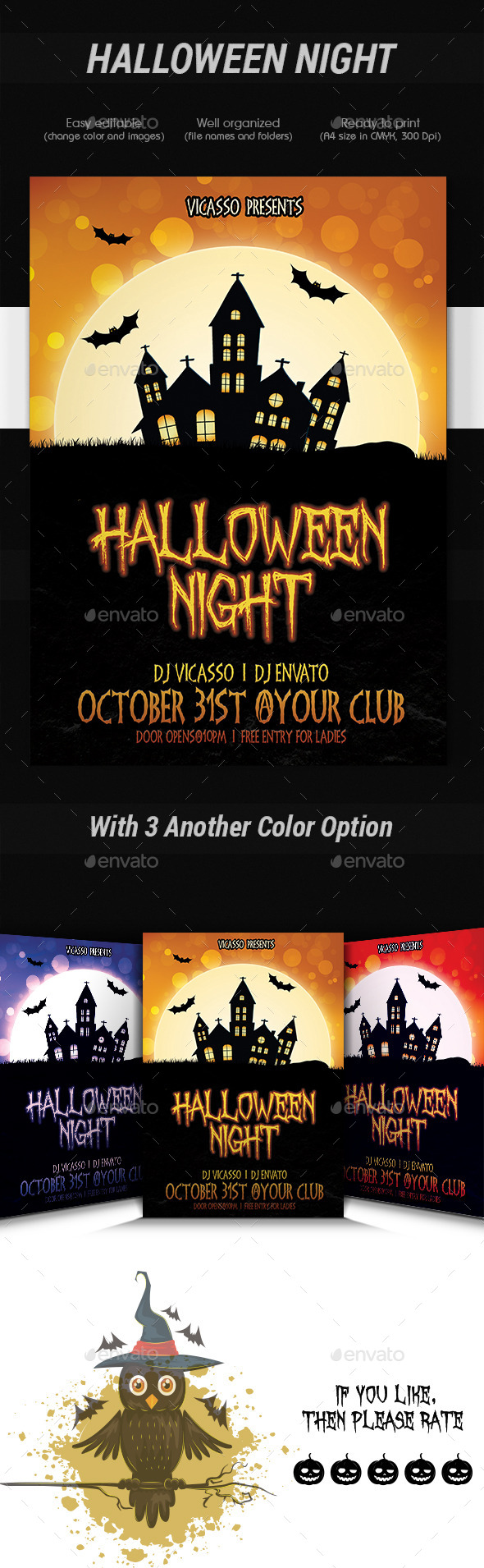 GraphicRiver Halloween Night 9095097 GraphicRiver Halloween Night 9095097