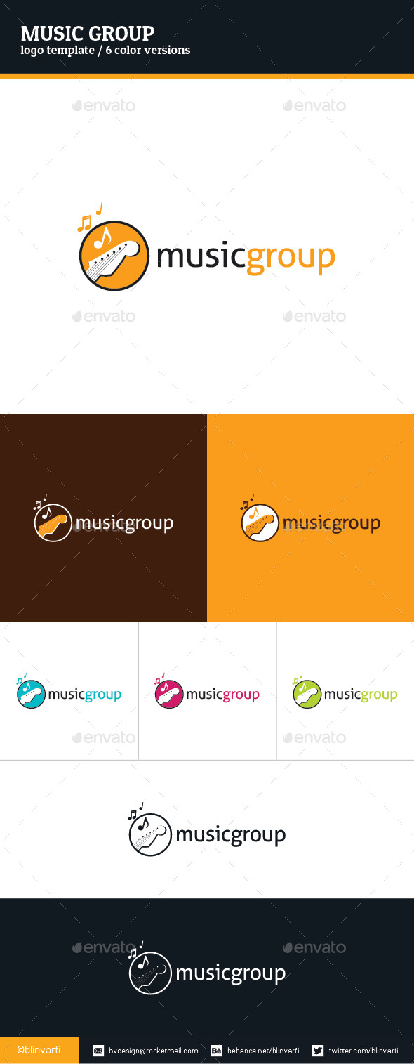 Music Group Logo Template - Symbols Logo Templates
